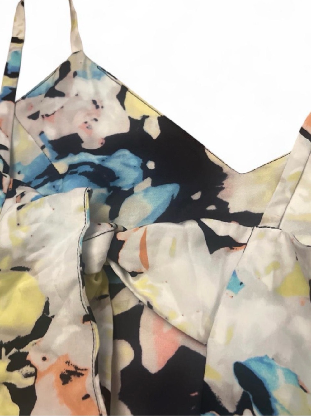 Parker Silk Floral Spaghetti-Strap Mini Dress - Black Multi Woman’s Y2K Luxury - Picture 5 of 8